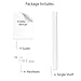 Wallniture Denver Wall Mounted Floating Shelf, Long Picture Ledge and Bookshelf for Chic Home Decor, 46 Inches, White