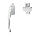 Ideal Security Door Handle for Storm and Screen Doors, White (2-Piece Set)