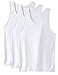 DAVID ARCHY Men's Tank Top Bamboo Rayon Undershirts Tank Shirt Moisture-Wicking A-Shirt for Men, 3-Pack (S, White)