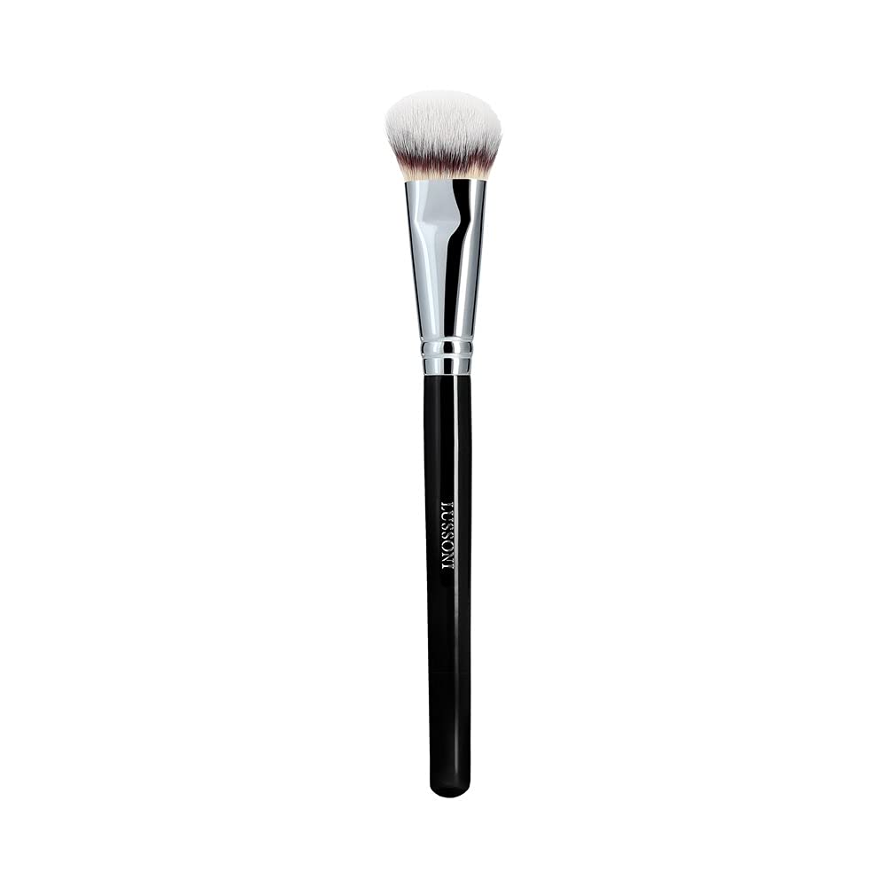 TB TOOLS FOR BEAUTY LUSSONI 100 Series Professional Makeup Brushes for Foundation, Concealer, for Liquid and Cream Cosmetics, Round, Flat, Angled, Tapered and Kabuki (PRO 148 Small Angled Foundation)