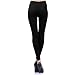 D&K Monarchy Women's Seamless Full Length Thin Leggings, Black, Large/X-Large