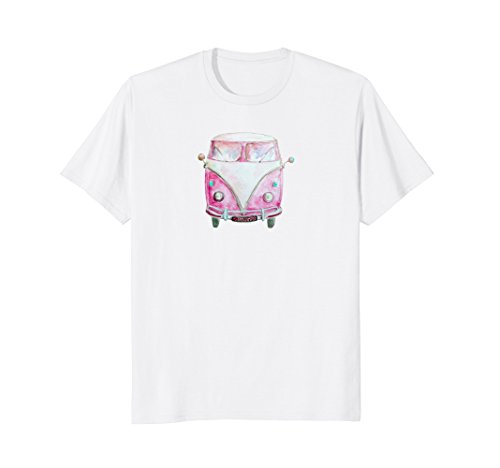 Vintage van shirt pink watercolor german van t-shirt