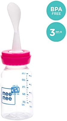 mee mee feeding bottle with spoon