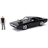 Jada Toys Fast & Furious Dom & Dodge Charger R/T, 1: 24 Scale Black Die-Cast Car with 2.75
