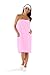 Boca Terry Womens Spa Wrap - 100% Cotton Spa, Shower, Bath and Gym Towel w Snaps, Towel Wrap for Women, Pink, XXL