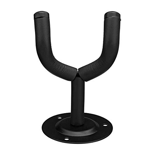 K&A Company Guitar Stand Hook Adjustable Wall Mounted for Electric Acoustic Guitar Bass Holder Padded