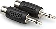 Hosa GRM-114 RCA to 3.5 mm TS Adaptors 2-Pack