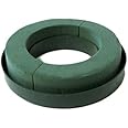 Foam Rings 6" Two (2) Per Order MaxLife Foam Rings - Green Mache-Backed by Oasis
