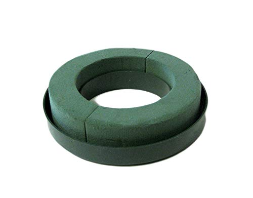 Oasis Fresh Floral Foam Wreath/Ring Holder 6" Green - 2pk