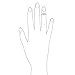 Adjustable Double Open Heart Midi Ring 925 Silver Toe Rings