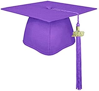 Ninuo Unisex Matte Adult's Graduation Cap Tassel 2018 Photography for High School and College (Purple)