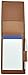 Royce Journalist-Style Leather Flip Notepad, Tan