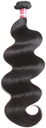 Queen Mary Hair 7A Grade Malaysian Hair Bundles 1 Bundle Unprocessed Human Hair Weave Extensions Natural Black (8)