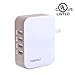 POWRUI 4-Port USB Wall charger, 24W/4.8A USB Wall Plug Power Adapter for iPhone X/ 8 / 7/ 7s / 6 / 6s / 5 / 5s,iPad Pro / Air 2 / mini 3 / mini 4,LG,Samsung,Nexus, HTC,and More Devices,UL Certified