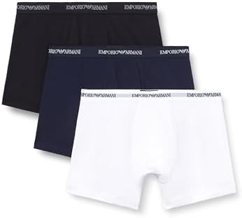 Boxer da Uomo, Bianco/AR.Blue/Nero, M