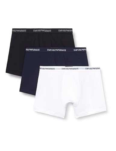 Calzoncillos Tipo bóxer para Hombre, Blanco/Azul Ar/Negro, M