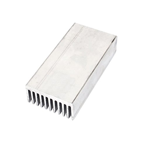 uxcell Aluminum Heatsink Heat Diffuse Cooling Fin 80mmx40mmx20mm Silver Tone