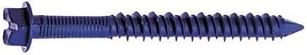 Masonry Scr, Hex, 1/4x4 L, Pk100