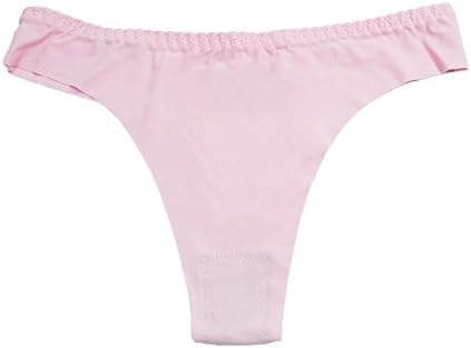 ViViKi Women's Pure Ice-silk thong low-waist Underpant (Pink)