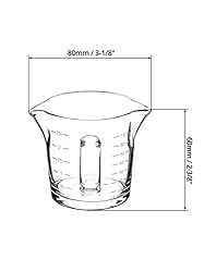 QWORK Espresso Shot Glass with Handle, 2 Pack