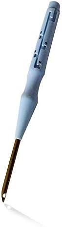 Embroidery Needles - Pratical Embroidery Needle DIY Crafts Magic Embroidery Pen Adjustable Punch Pin Wool Knitting Needle Crochet Sewing Accessories