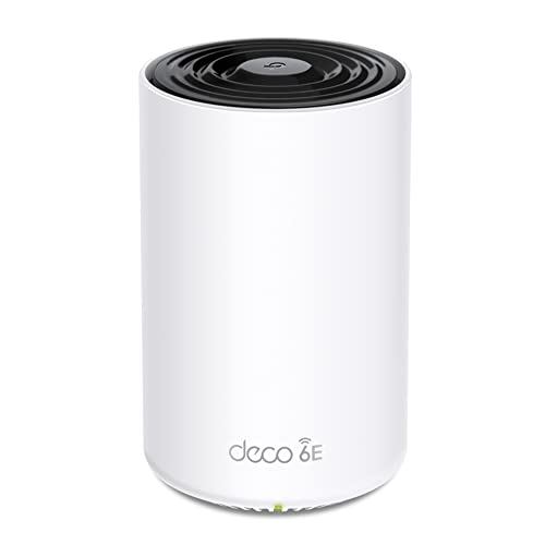 TP-Link Deco XE75 Pro Mesh WLAN Set (1 Pack), Wi-Fi 6E AXE5400 Tri-Band Router & Repeater, 1× 2.5G Port + 2× 1G Ports, Zusatzeinheit, empfohlen für Hä