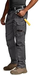 CQR Men's Ripstop Work Pants, Water Resistant
