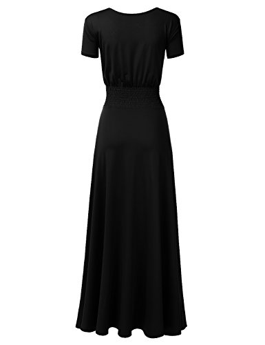Bohemian Queen V Neck Surplice Empire Waist Solid Maxi Dress | Desertcart  Gibraltar