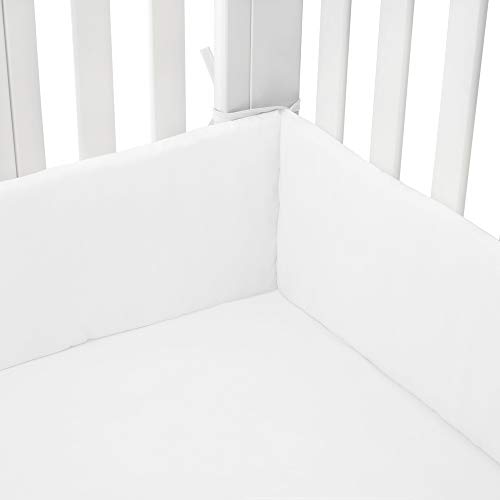 Soft Baby Cradle Bumper Pad Machine Washable, Breathable Liner Fits