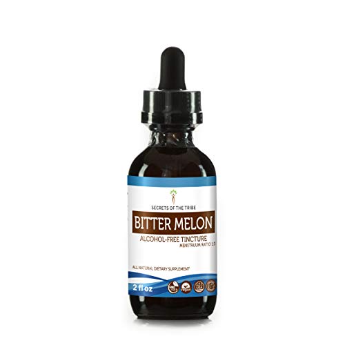 Secrets of the Tribe Bitter Melon USDA Organic | Alcohol-Free Extract, High-Potency Herbal Drops | Made from 100% Certified Organic Bitter Melon (Momordica Charantia) Dried Fruit 2 OZ