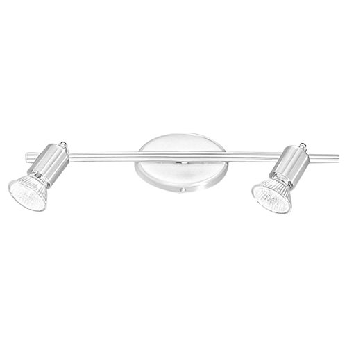 Eglo 83047A Buzz Track Light, Matte Nickel/Chrome