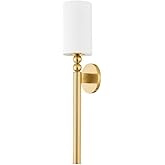 Hudson Valley Lighting 3824-AGB Lakeport - 1 Light Wall Sconce-24.25 Inches Tall and 4.75 Inches Wide, Finish Color: Aged Bra