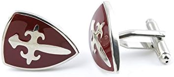 2 Pairs Cufflinks Cuff Links BQIM0 Brown Shield Sword Fashion Jewelry Gift Wedding Party Shirt Mens Button Classic
