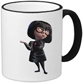 Pioenfly Incredibles Edna Mode Ringer Coffee Mugs