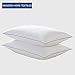 WENERSI White Goose Feather and Down Pillows for Sleeping(2-Pack,Queen Soft) 100% Cotton Shell with Ultra Fresh Treatment