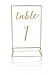 Gold Acrylic Frame Picture Table Holder | Ideal for Double Sided Sign, Clear Photo Holders, Menu Set, Art Display, Wedding Number Stand Decor, Set of 12 5' x 7 inch Frames
