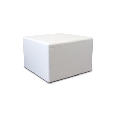 Styroporbox / Thermobox - 56,0 Liter - 53,0 x 53,0 x 35,5 cm / Wandstärke 4 cm - Styrobox
