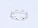 SmallDragon Women's 925 Sterling Silver Olive Branch Tail Ring (Adjustable) Size 6-10