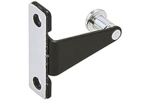 HANDYCT Cabinet strike plate, for StealthLock, steel, black, 1 1/4" x 1 1/4" x 3/8"
