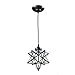 YOBO Lighting Clear Glass Moravian Star Pendant Lights Chandelier, 8 Inch