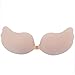 Esther Beauty Women's Strapless Self Adhesive Invisible Bra, Breathable and Reusable(D, Mango shape-Nude)