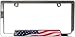 Custom Accessories 92830 Chrome USA Flag License Plate Frame