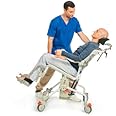 Etac Swift Mobile-2 Tilt Shower Commode Chair | 353 lbs. bariatric Weight Capacity | White | Bathing and toileting | for Elderly and Disabled