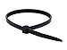 CTS Brand - 7.5 Inch, 50 lb Tensile Strength, Black Nylon Cable Tie (Bag of 100)