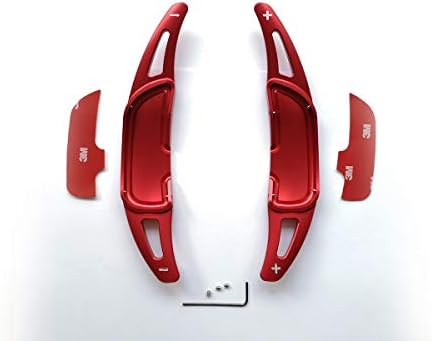 Pinalloy Alloy Steering Paddle Shifter Extension For AMG A45 CLA45 GLA45 C63 S63 2015-up (Red)