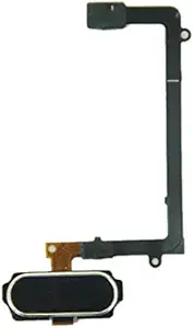 ZHM Cell Phones Repair Replacement Part for Samsung Home Button Flex Cable with Fingerprint Identification for Galaxy S6 Edge / G925(Black) Spare Parts