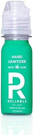 Desinfectante de manos confiable de 2 oz (paquete de 4) |  Gel desinfectante de manos antibacteriano y fragante |  60ml Mini / Tamaño de viaje