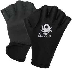 Swimming Gloves with Webbed Fingers Snorkeling, Surfing Octo Blue, Surf Gloves, Surfing Gloves, Surfers Gloves, Snorkeling Gloves, Scuba Gloves, Dive Gloves, Swimmers Gloves, Swim Gloves, Aquatic Gloves, Men's XL, Women's 2XL