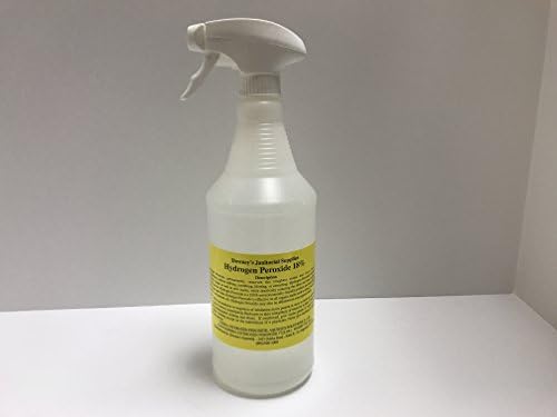 Hydrogen Peroxide 18% Proof Organic Stain Odor Remover Spray on Blood, Urine, Pets, Wine StainsPermanently remove marks on beds, Mattresses, Pillows, Rugs Carpet, Upholstery Hard Surfaces 32 oz
