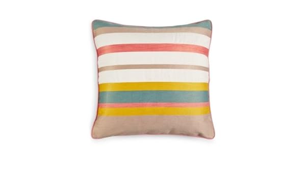 Amazon Com Martha Stewart Butternut Stripe 18 X 18 Square